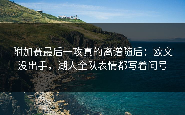 附加赛最后一攻真的离谱随后：欧文没出手，湖人全队表情都写着问号